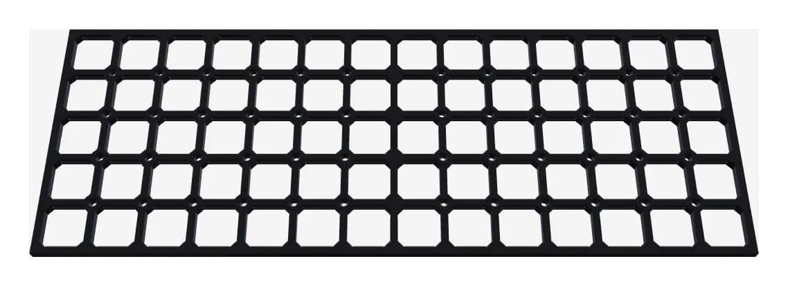Zidni organizator, komplet od 2 ploče: 48 × 18 cm, 70 ćelija.